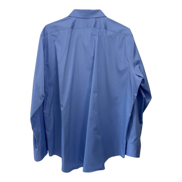 Calvin Klein Mens Infinite Non Iron Slim Fit Stretch Dress Shirt Size 2XL Blue - Picture 10 of 11